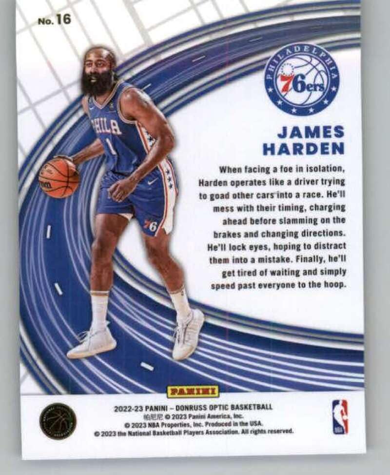 Amazon.com: 2022-23 Donruss Optic Express Lane #16 James Harden